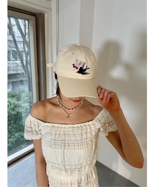 LILY BROWN（リリーブラウン）の「【LILY BROWN×KEITA MARUYAMA】バリエーションキャップ（キャップ・レディース・ネイビー/その他/アイボリー・F）」の21枚目の写真