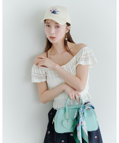 LILY BROWN（リリーブラウン）の「【LILY BROWN×KEITA MARUYAMA】バリエーションキャップ（キャップ・レディース・ネイビー/その他/アイボリー・F）」の6枚目の写真