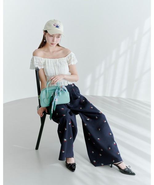 LILY BROWN（リリーブラウン）の「【LILY BROWN×KEITA MARUYAMA】バリエーションキャップ（キャップ・レディース・ネイビー/その他/アイボリー・F）」の8枚目の写真