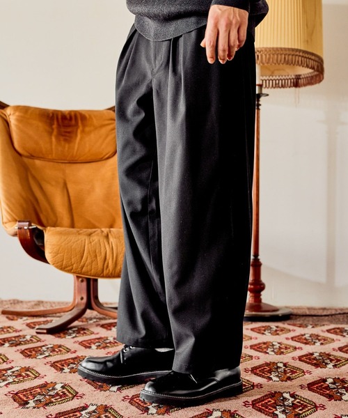 niko and...（ニコアンド）の「ツイルバルーンスラックス（スラックス・メンズ・ブラック/ベージュ・MEDIUM/LARGE）」の4枚目の写真