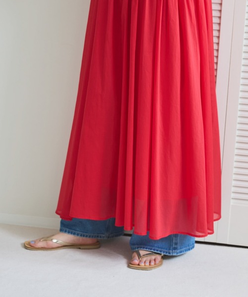 Doux archives（ドゥアルシーヴ）の「【ZOZO限定】綿ローンキャミワンピース（ワンピース・レディース・グリーン/レッド/ブラック・FREE）」の18枚目の写真