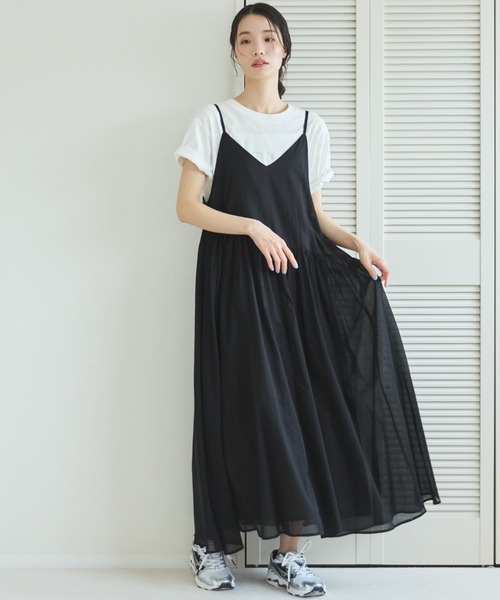 Doux archives（ドゥアルシーヴ）の「【ZOZO限定】綿ローンキャミワンピース（ワンピース・レディース・グリーン/レッド/ブラック・FREE）」の20枚目の写真