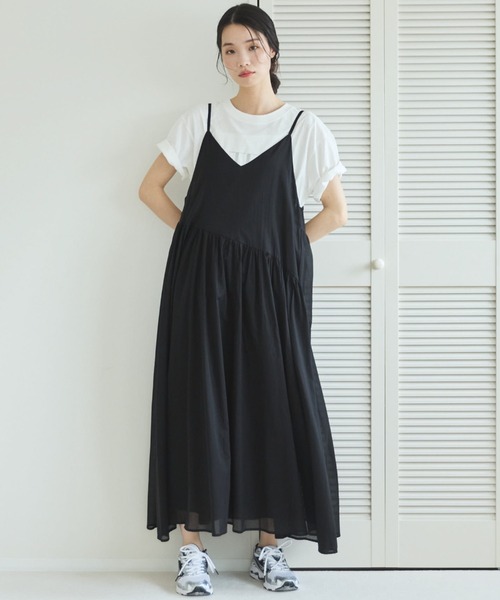 Doux archives（ドゥアルシーヴ）の「【ZOZO限定】綿ローンキャミワンピース（ワンピース・レディース・グリーン/レッド/ブラック・FREE）」の21枚目の写真