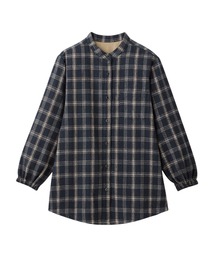 あったか裏フリースロングシャツ
