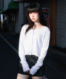 Jacquard Cardigan Sleeveless Set [White]