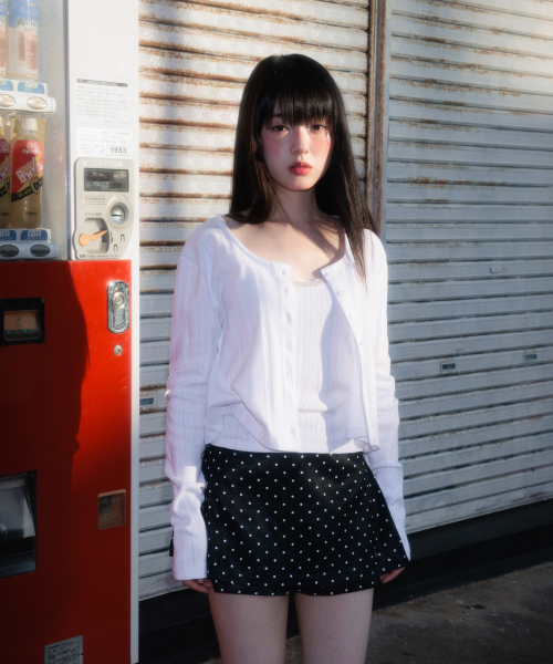 ROSEFRANTZ（ロゼフランツ）の「Jacquard Cardigan Sleeveless Set [White]（カーディガン/ボレロ・レディース・ホワイト・OS）」の9枚目の写真