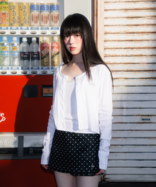 ROSEFRANTZ（ロゼフランツ）の「Jacquard Cardigan Sleeveless Set [White]（カーディガン/ボレロ・レディース・ホワイト・OS）」の10枚目の写真