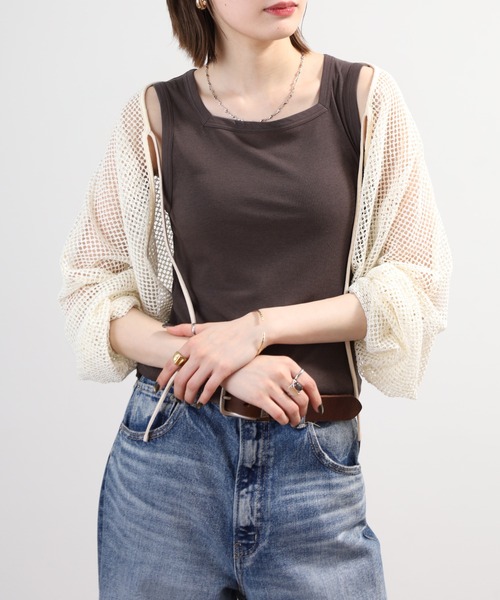 SO(エスオー)の「タンクトップ(タンクトップ・レディース・ベージュ/ホワイト/チャコール/ブラック・L)」の20枚目の写真
