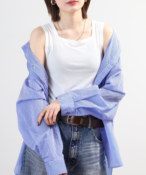 SO(エスオー)の「タンクトップ(タンクトップ・レディース・ベージュ/ホワイト/チャコール/ブラック・L)」の12枚目の写真