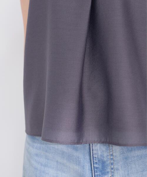 PROPORTION BODY DRESSING(プロポーションボディドレッシング)の「フレアスリーブ開襟ブラウス / 1216110402(シャツ/ブラウス・レディース・ホワイト系その他/ダークグレー/ブルー・SMALL/MEDIUM)」の6枚目の写真