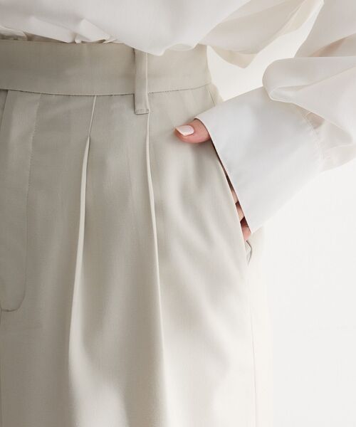 Green　Parks（グリーンパークス）の「イージーケアタック入りスカート（スカート・レディース・グレー/ベージュ/ブラック・L/M）」の9枚目の写真