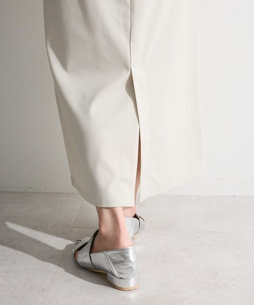 Green　Parks（グリーンパークス）の「イージーケアタック入りスカート（スカート・レディース・グレー/ベージュ/ブラック・L/M）」の8枚目の写真