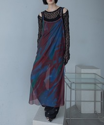 VACANCY | ニュアンス柄シアーキャミワンピース(ワンピース)