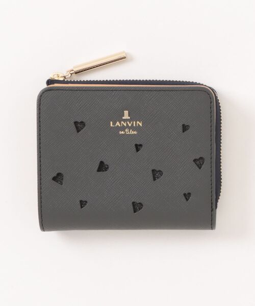 LANVIN en Bleu（ランバンオンブルー）の「リュクサンブールハート 二つ折りLファスナー財布（財布・レディース・ネイビー/レッド系その他/ライム・FREE）」の3枚目の写真