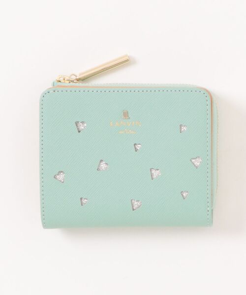 LANVIN en Bleu（ランバンオンブルー）の「リュクサンブールハート 二つ折りLファスナー財布（財布・レディース・ネイビー/レッド系その他/ライム・FREE）」の2枚目の写真