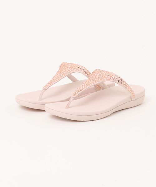fitflop（フィットフロップ）の「SOLAY MIXED-CRYSTAL TOE-POST SANDALS / SOLAY ミックスクリスタル トゥポスト サンダル（サンダル・レディース・ブラック/ピンク・US5/US6/US7/US8）」の2枚目の写真