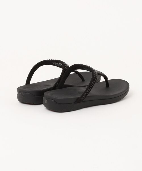 fitflop（フィットフロップ）の「SOLAY MIXED-CRYSTAL TOE-POST SANDALS / SOLAY ミックスクリスタル トゥポスト サンダル（サンダル・レディース・ブラック/ピンク・US5/US6/US7/US8）」の3枚目の写真