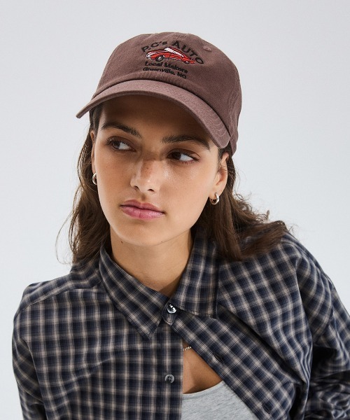 PARROTT CANVAS（パロットキャンバス）の「PC Logo Panel Cap-Twill "Car"（キャップ・レディース・ブラック/バーガンディー・FREE）」の6枚目の写真