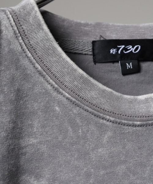 RE730(アールイーセブンサーティー)の「RE730 古着風ビンテージ半袖Tシャツ スカルプリント(Tシャツ/カットソー・メンズ・グレー/レッド/ブラック・L/M/XL)」の9枚目の写真