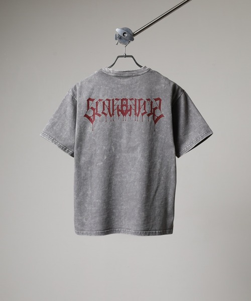 RE730(アールイーセブンサーティー)の「RE730 古着風ビンテージ半袖Tシャツ スカルプリント(Tシャツ/カットソー・メンズ・グレー/レッド/ブラック・L/M/XL)」の12枚目の写真