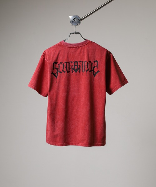 RE730(アールイーセブンサーティー)の「RE730 古着風ビンテージ半袖Tシャツ スカルプリント(Tシャツ/カットソー・メンズ・グレー/レッド/ブラック・L/M/XL)」の7枚目の写真
