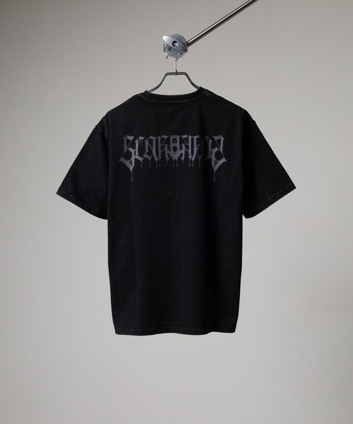 RE730(アールイーセブンサーティー)の「RE730 古着風ビンテージ半袖Tシャツ スカルプリント(Tシャツ/カットソー・メンズ・グレー/レッド/ブラック・L/M/XL)」の5枚目の写真