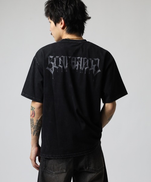 RE730(アールイーセブンサーティー)の「RE730 古着風ビンテージ半袖Tシャツ スカルプリント(Tシャツ/カットソー・メンズ・グレー/レッド/ブラック・L/M/XL)」の18枚目の写真