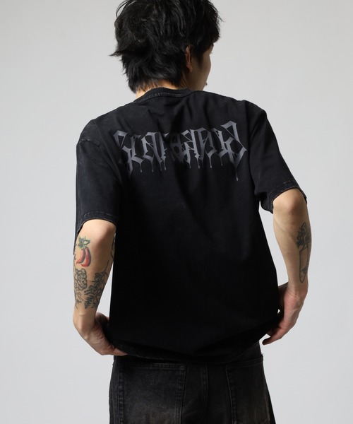 RE730(アールイーセブンサーティー)の「RE730 古着風ビンテージ半袖Tシャツ スカルプリント(Tシャツ/カットソー・メンズ・グレー/レッド/ブラック・L/M/XL)」の19枚目の写真