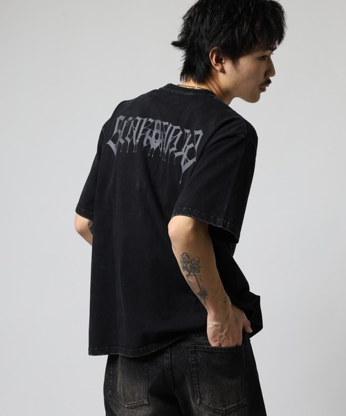 RE730(アールイーセブンサーティー)の「RE730 古着風ビンテージ半袖Tシャツ スカルプリント(Tシャツ/カットソー・メンズ・グレー/レッド/ブラック・L/M/XL)」の20枚目の写真