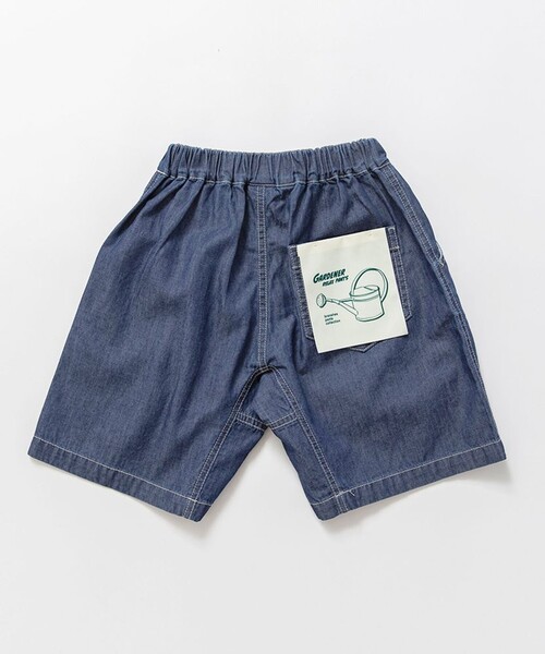 BRANSHES（ブランシェス）の「【WEB限定】リラックスガーデナーデニムハーフパンツ（デニムパンツ・キッズ・ネイビー/ブルー・110/130/100/140/150/120）」の2枚目の写真