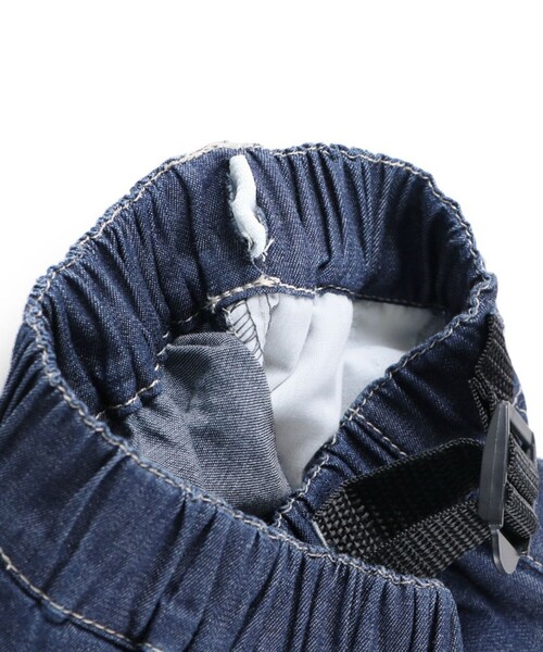 BRANSHES（ブランシェス）の「【WEB限定】リラックスガーデナーデニムハーフパンツ（デニムパンツ・キッズ・ネイビー/ブルー・110/130/100/140/150/120）」の16枚目の写真