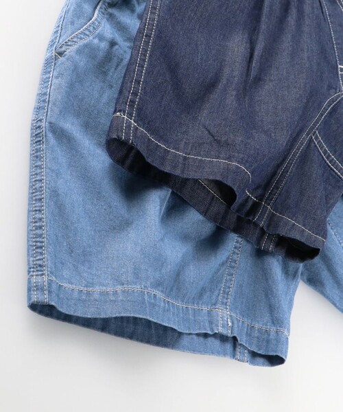 BRANSHES（ブランシェス）の「【WEB限定】リラックスガーデナーデニムハーフパンツ（デニムパンツ・キッズ・ネイビー/ブルー・110/130/100/140/150/120）」の19枚目の写真