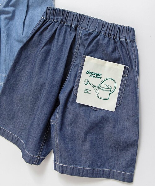 BRANSHES（ブランシェス）の「【WEB限定】リラックスガーデナーデニムハーフパンツ（デニムパンツ・キッズ・ネイビー/ブルー・110/130/100/140/150/120）」の20枚目の写真
