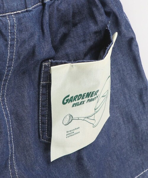 BRANSHES（ブランシェス）の「【WEB限定】リラックスガーデナーデニムハーフパンツ（デニムパンツ・キッズ・ネイビー/ブルー・110/130/100/140/150/120）」の21枚目の写真