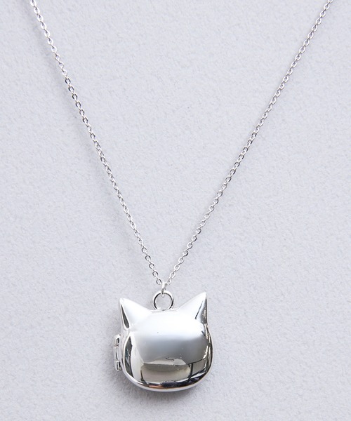 gargle（ガーグル）の「gargle ガーグル：PHOTO FRAME フォトフレームシリーズ　フォトロケット　ロケットペンダント　キャット　ねこ　ネックレス（ネックレス・レディース・ゴールド/シルバー・FREE）」の4枚目の写真