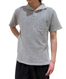 COOK JEANS（クックジーンズ）の「スパンシアサッカーポロTシャツ（ポロシャツ）」