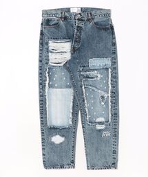 over print（オーバープリント）の「overprint/オーバープリント/REPAIR DENIM PANTS（デニムパンツ）」