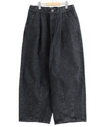 is-ness（イズネス）の「is-ness / イズネス：5PK BALLOON PANTS(Enzyme Wash)：1006AWBALOON5PK01-1[NOA]（デニムパンツ）」