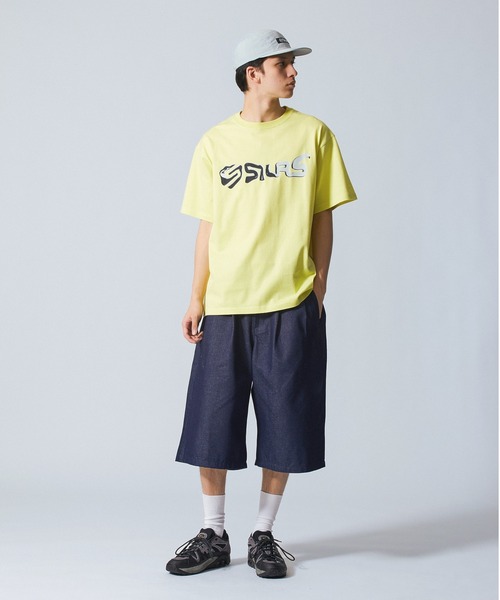 SILAS(サイラス)の「LIQUID S/S TEE(Tシャツ/カットソー・メンズ・ネイビー/イエロー/ホワイト/ブラック・M/XL/L)」の6枚目の写真