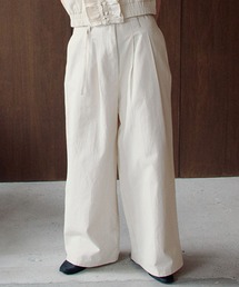 studio CLIP | 【daily CLIP】コットンツイルハイウエストタックパンツ(チノパンツ)