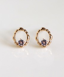 cui-cui（キュイキュイ）の「カラーストーン ピアス | K10YG（ピアス（両耳用））」