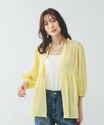 GLOBAL WORK | エアリーリラックス切り替えペプラムブラウス/636652(シャツ/ブラウス)