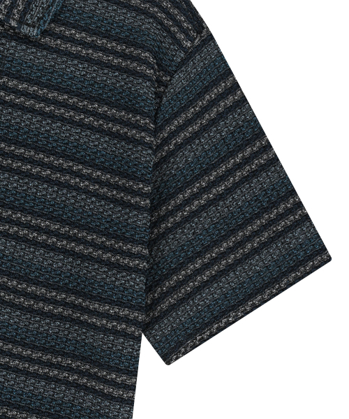 ENDOOR（エンドア）の「vintage stripe crochet 1/2 shirts (vtg blue)（シャツ/ブラウス・メンズ・その他・1/2）」の5枚目の写真