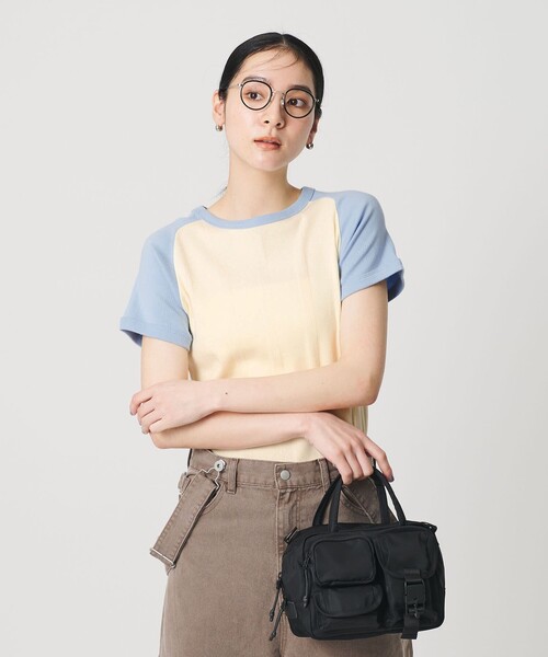 MILLER(ミラー)の「【別注】<Robert P. Miller >リンガー Tシャツ(Tシャツ/カットソー・レディース・ナチュラル/ブラック・FREE)」の1枚目の写真