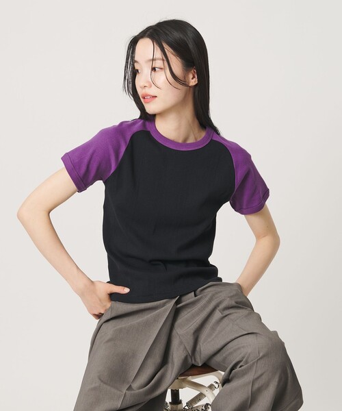 MILLER(ミラー)の「【別注】<Robert P. Miller >リンガー Tシャツ(Tシャツ/カットソー・レディース・ナチュラル/ブラック・FREE)」の21枚目の写真