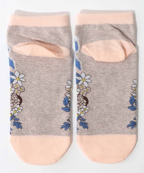 ScoLar(スカラー)の「88J18802:スカラーフロントネコ柄ソックス(ソックス/靴下・レディース・パープル/ピンク・FREE)」の6枚目の写真