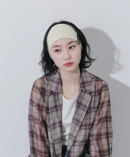 SMELLY（スメリー）の「パイルヘアターバン（ヘアバンド・レディース・イエロー/ネイビー・-）」の12枚目の写真