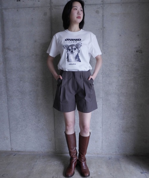 AKISHIKA design(アキシカデザイン)の「OWANKO CLUB CHIHUAHUAS T-SHIRTS(Tシャツ/カットソー・メンズ・White・XL/L/M/S)」の5枚目の写真