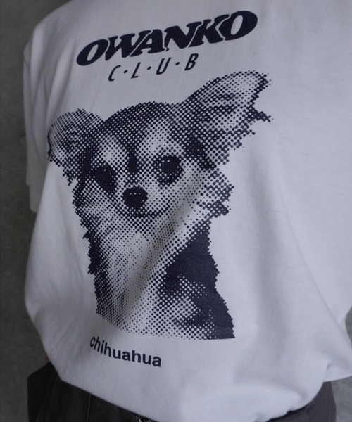 AKISHIKA design(アキシカデザイン)の「OWANKO CLUB CHIHUAHUAS T-SHIRTS(Tシャツ/カットソー・メンズ・White・XL/L/M/S)」の7枚目の写真