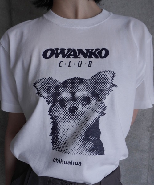 AKISHIKA design(アキシカデザイン)の「OWANKO CLUB CHIHUAHUAS T-SHIRTS(Tシャツ/カットソー・メンズ・White・XL/L/M/S)」の6枚目の写真